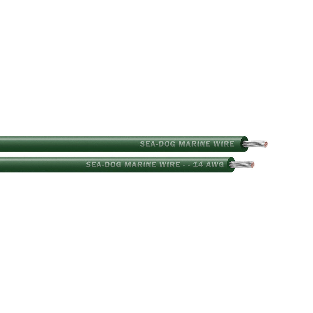 SeaDog 14 AWG Green Primary Wire  500 8014047