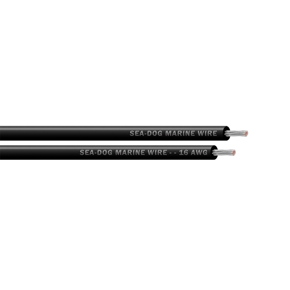 SeaDog 16 AWG Black Primary Wire  250 8016014