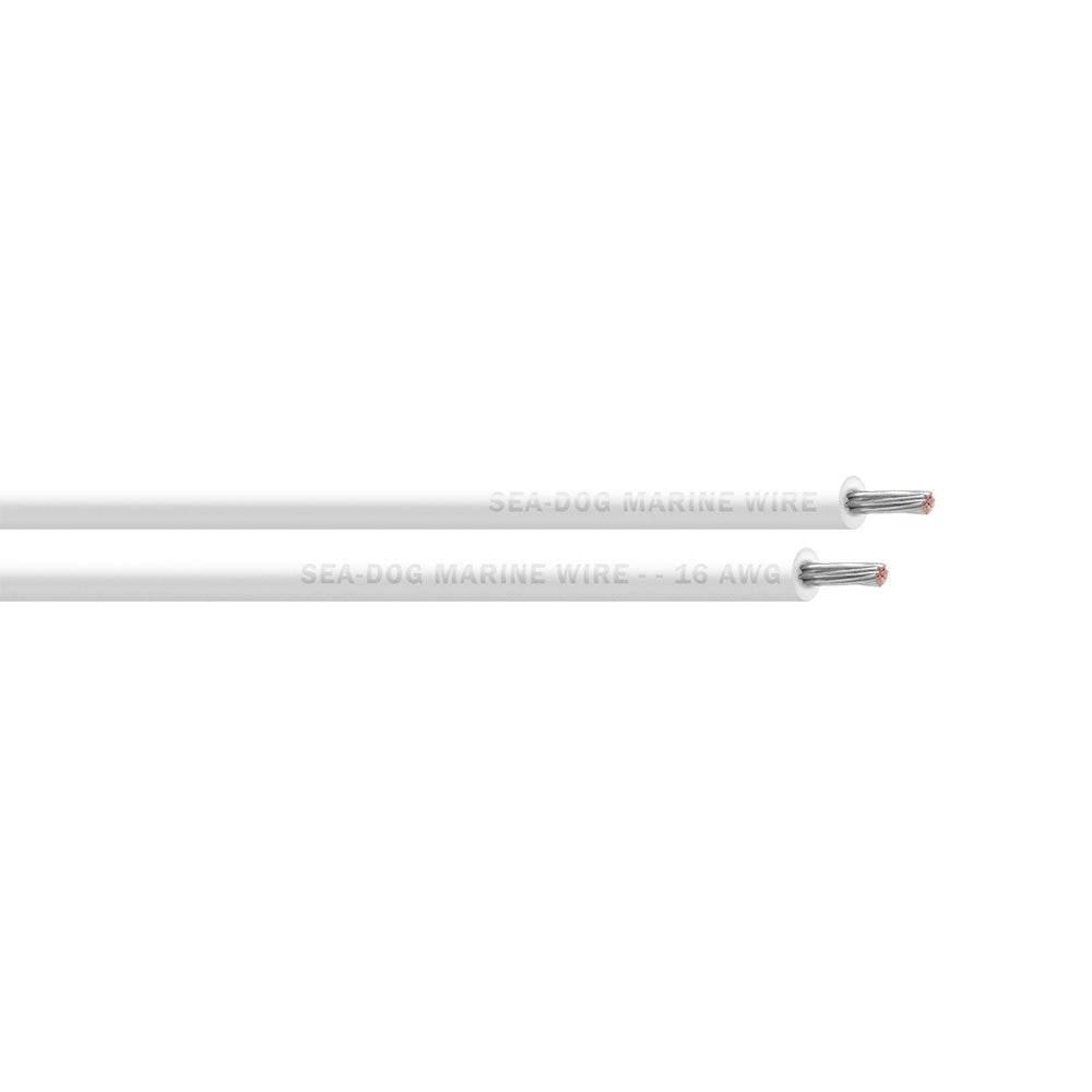 SeaDog 16 AWG White Primary Wire  500 8016057