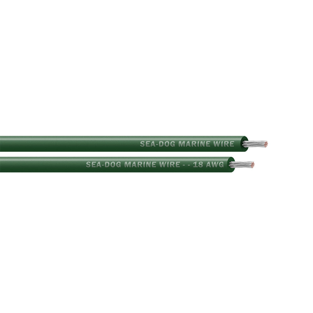 SeaDog 18 AWG Green Primary Wire  100 8018042