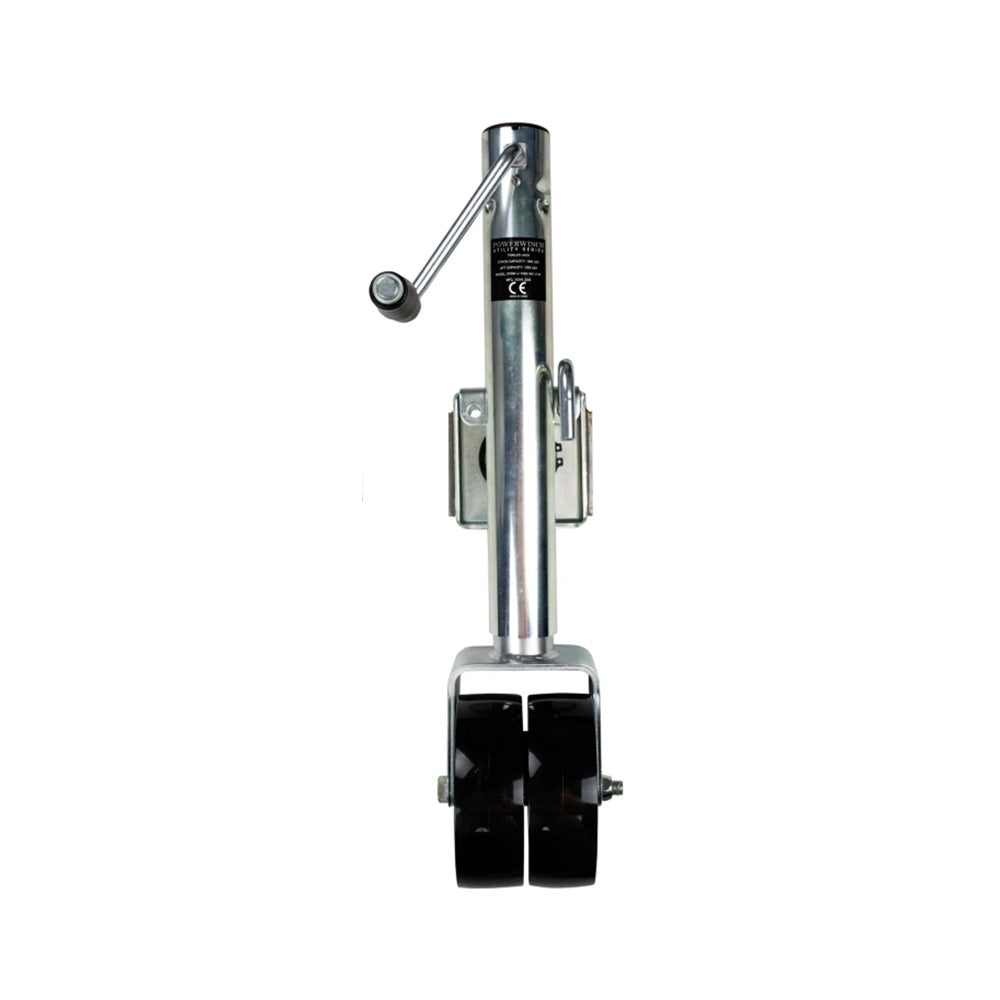 Powerwinch Utility Series Jack  1500lb WeldOn Double Wheel Zinc 21500J1500W2ZR