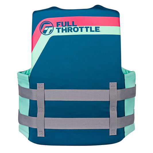 Full Throttle Adult RapidDry Life Jacket  SM  Aqua 14210050503027