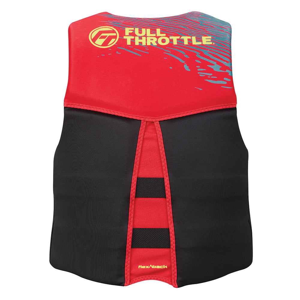 Full Throttle Mens RapidDry FlexBack Life Jacket  XL  RedBlack 14250010005026