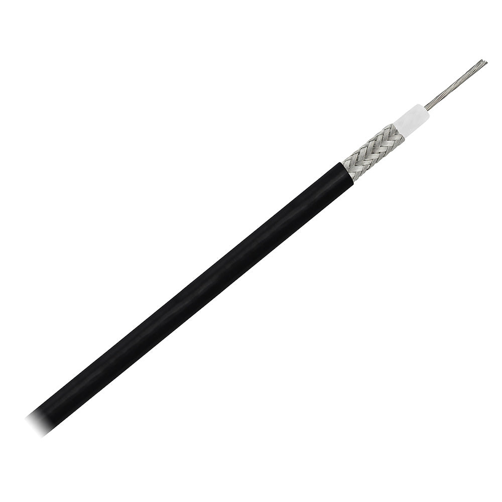 Pacer RG58AU Coax Cable Stranded TV Cond TV Braid  Black Jacket  150 MRG58AU150