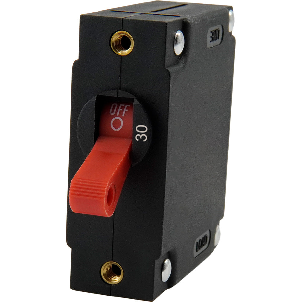 Egis A Series Red Toggle Panel Mount Circuit Breaker  Single Pole 30A 322130