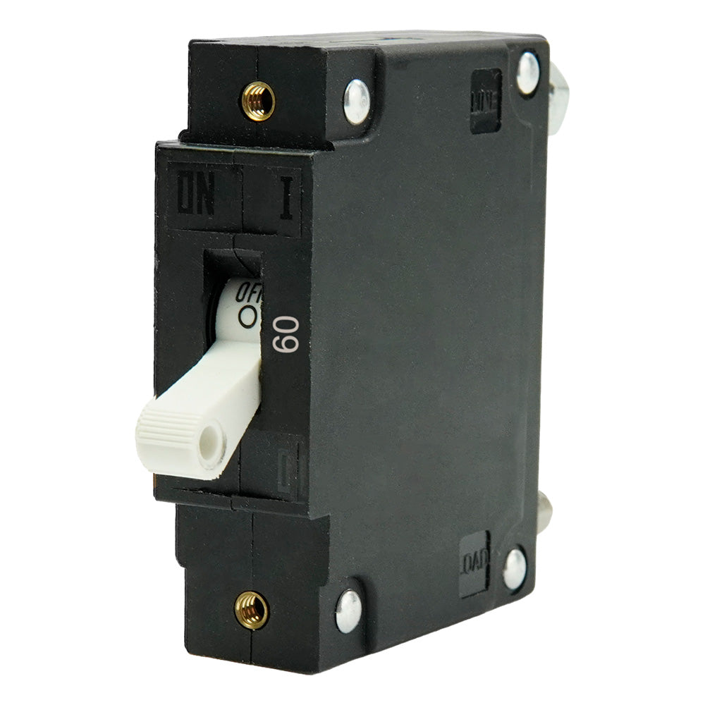 Egis C Series White Toggle Panel Mount Circuit Breaker  Single Pole 60A 3501060