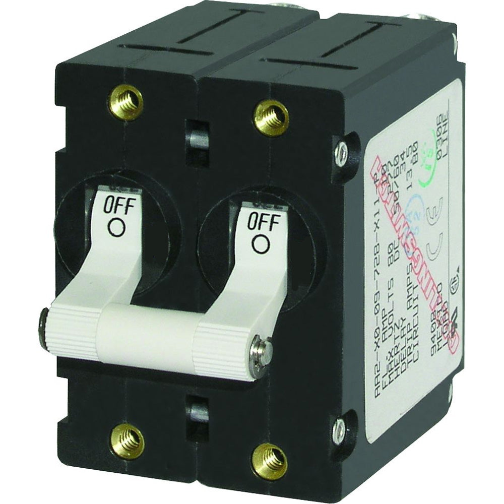 Blue Sea 7242 ASeries Double Pole Toggle  50AMP  White 7242