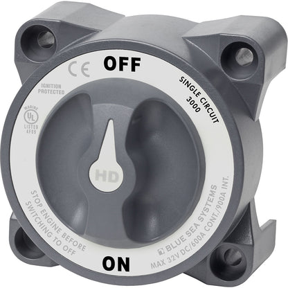 Blue Sea 3000 HDSeries Battery Switch Single Circuit ONOFF 3000