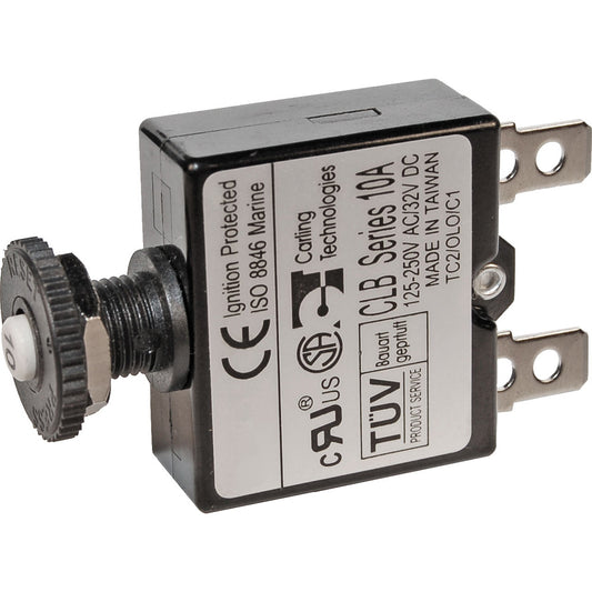 Blue Sea 7052 5A Push Button Thermal with Quick Connect Terminals 7052