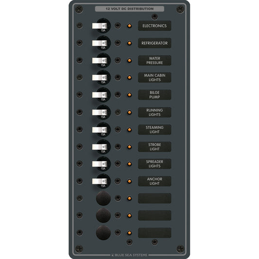 Blue Sea 8376 Panel DC 13 Position Vertical 8376