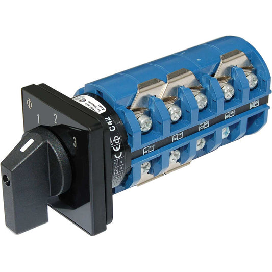 Blue Sea 9077 Switch AC 240VAC 63A OFF 3 Positions 9077