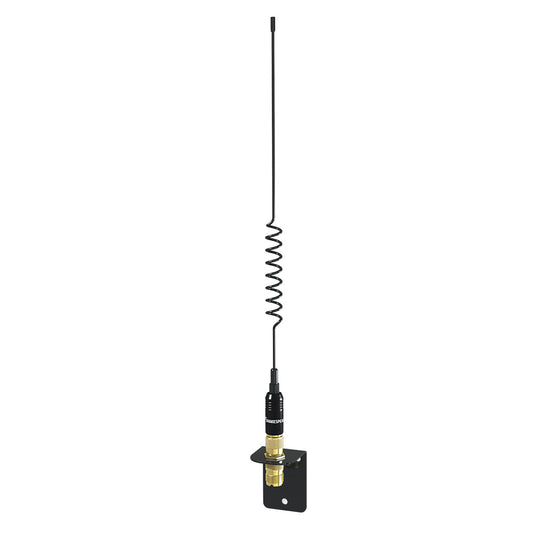 Shakespeare VHF 15in 5216 SS Black Whip Antenna  Bracket Included 5216