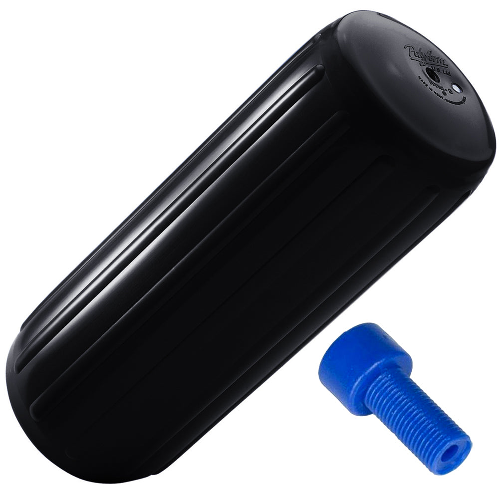Polyform HTM4 Fender 135 x 348  Black wAdapter HTM4 BLACK WAIR ADAPTER