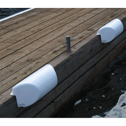Dock Edge Dolphin Dockside Bumper 7 x 16 Straight  White DE1060WF