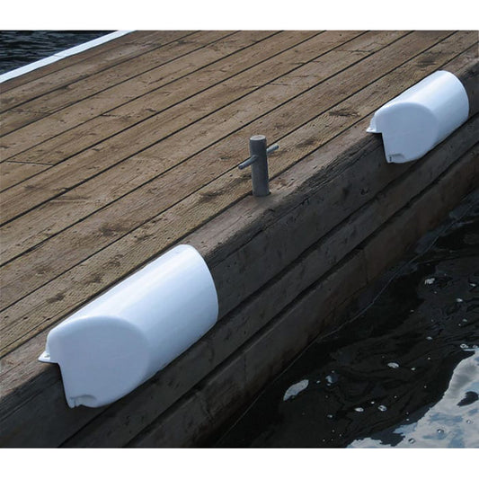 Dock Edge Dolphin Dockside Bumper 7 x 16 Straight  White DE1060WF