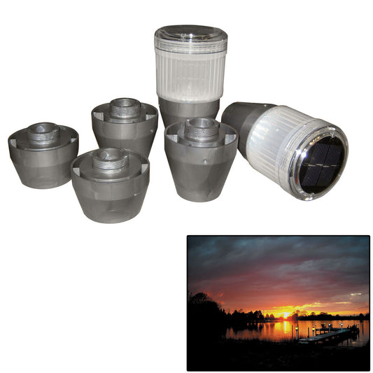 Dock Edge Postlite Solar LED Post Light 2pk DE96258F