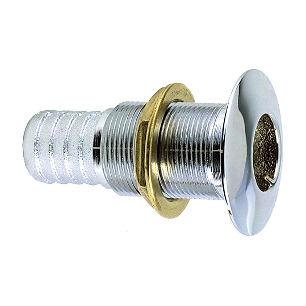 Perko 112 ThruHull Fitting f Hose Chrome Plated Bronze Made in the USA 0350008DPC