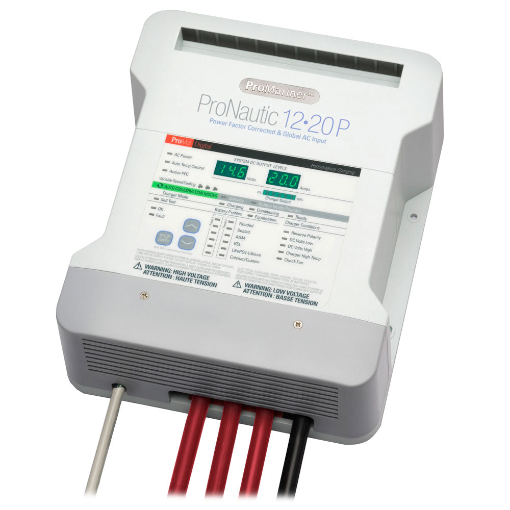 ProMariner ProNautic 1220P 20 Amp 3 Bank Battery Charger 63120