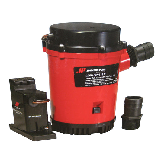 Johnson Pump 2200GPH Auto Bilge Pump wMag Switch  12V 0220400