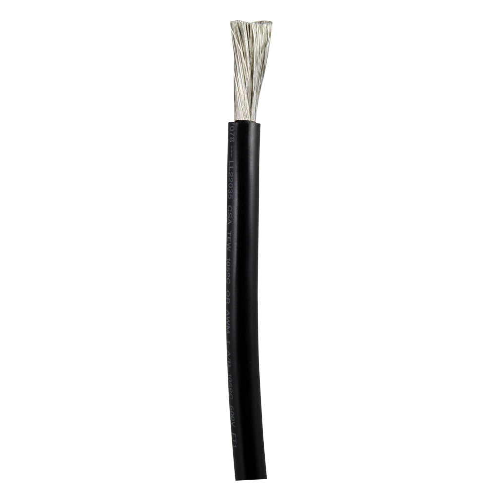 Ancor Black 6 AWG Battery Cable  Sold By The Foot 1120FT