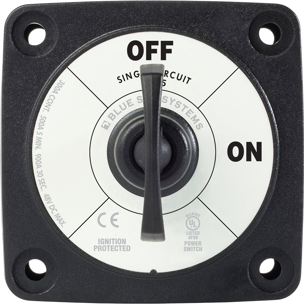 Blue Sea 6005200 Battery Switch Single Circuit ONOFF  Black 6005200