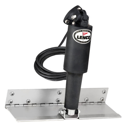 Lenco 4 x 12 Limited Space Trim Tab Kit wo Switch Kit 12V  Standard Finish  Standard Actuator 15125101