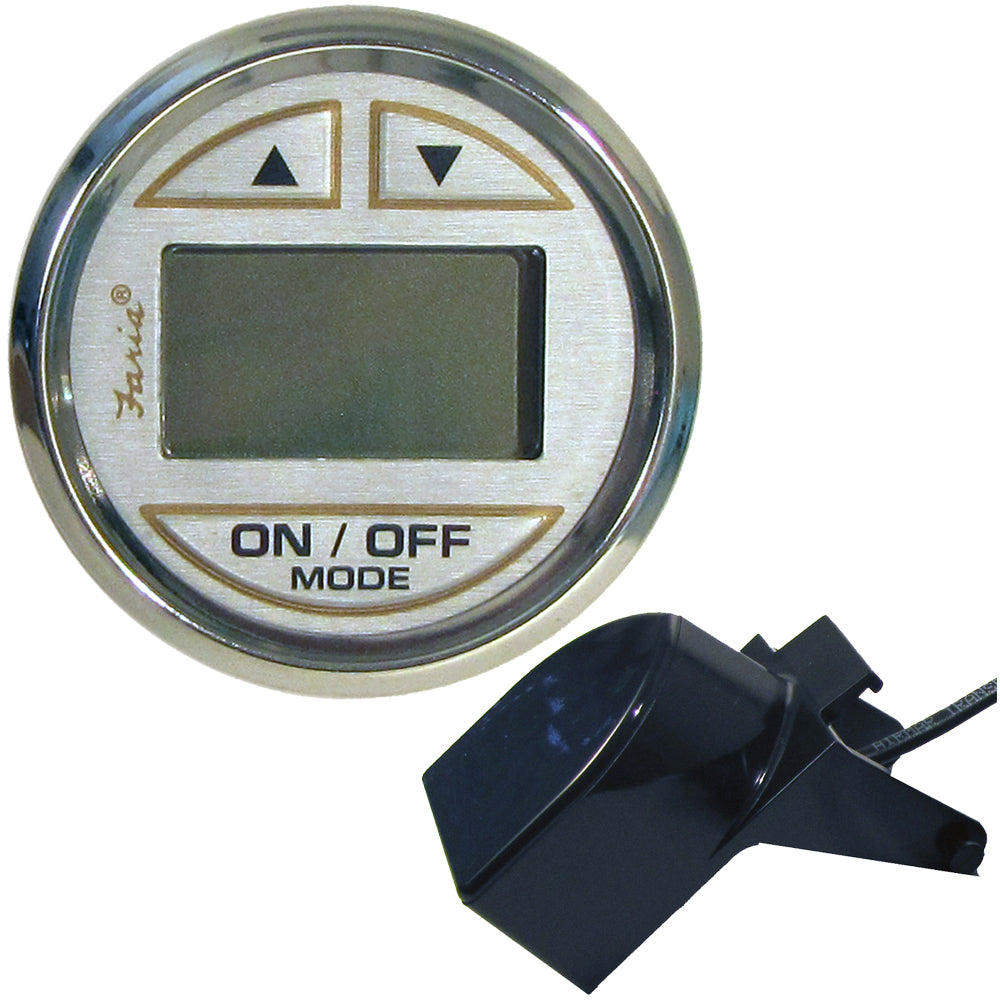 Faria Kronos 2 Depth Sounder wTransom Mount Transducer 19150