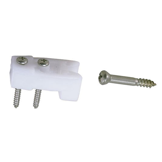 Perko Door Catches  White NylonStainless  Pair 0554DP