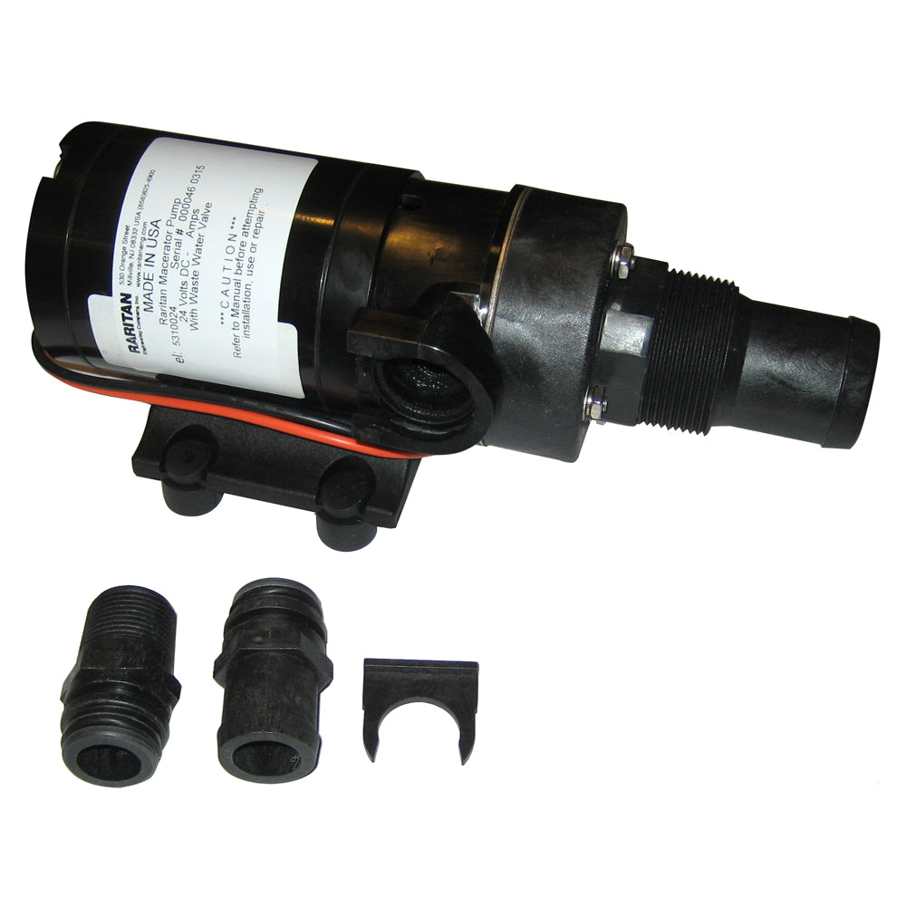 Raritan Macerator Pump  24v wBarb Adapter 5310024