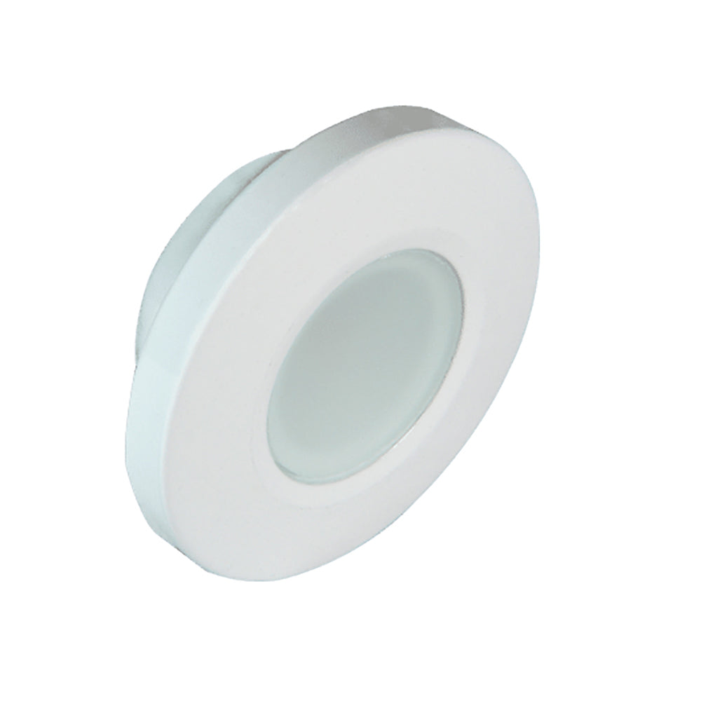 Lumitec Orbit Flush Mount Down Light Spectrum RGBW  White Housing 112527