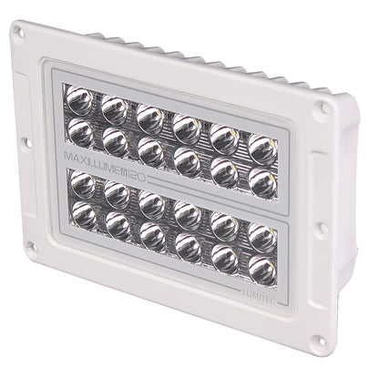 Lumitec Maxillume h120  Flush Mount Flood Light  White Housing  White Dimming 101348