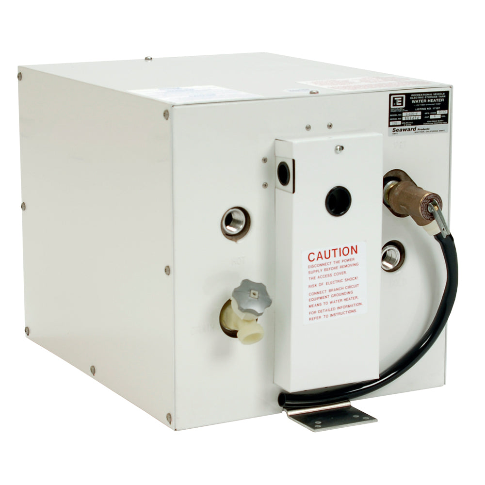 Whale Seaward 6 Gallon Hot Water Heater wRear Heat Exchanger  White Epoxy  120V  1500W S600W