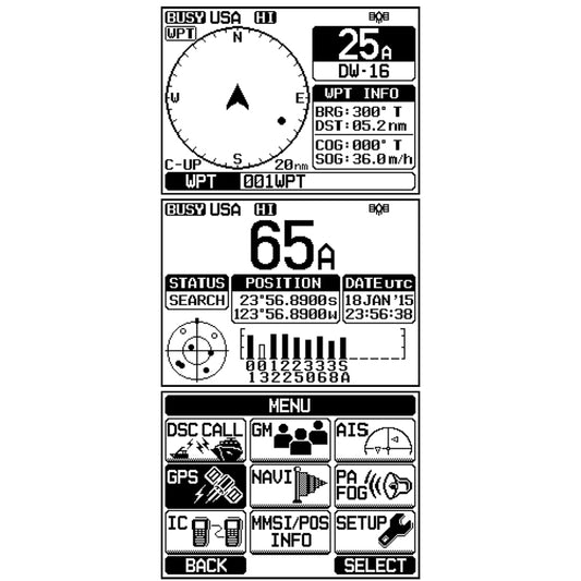 Standard Horizon Quantum GX6000 25W Commercial Grade Fixed Mount VHF wNMEA 2000 Integrated AIS receiver  Speaker Mic