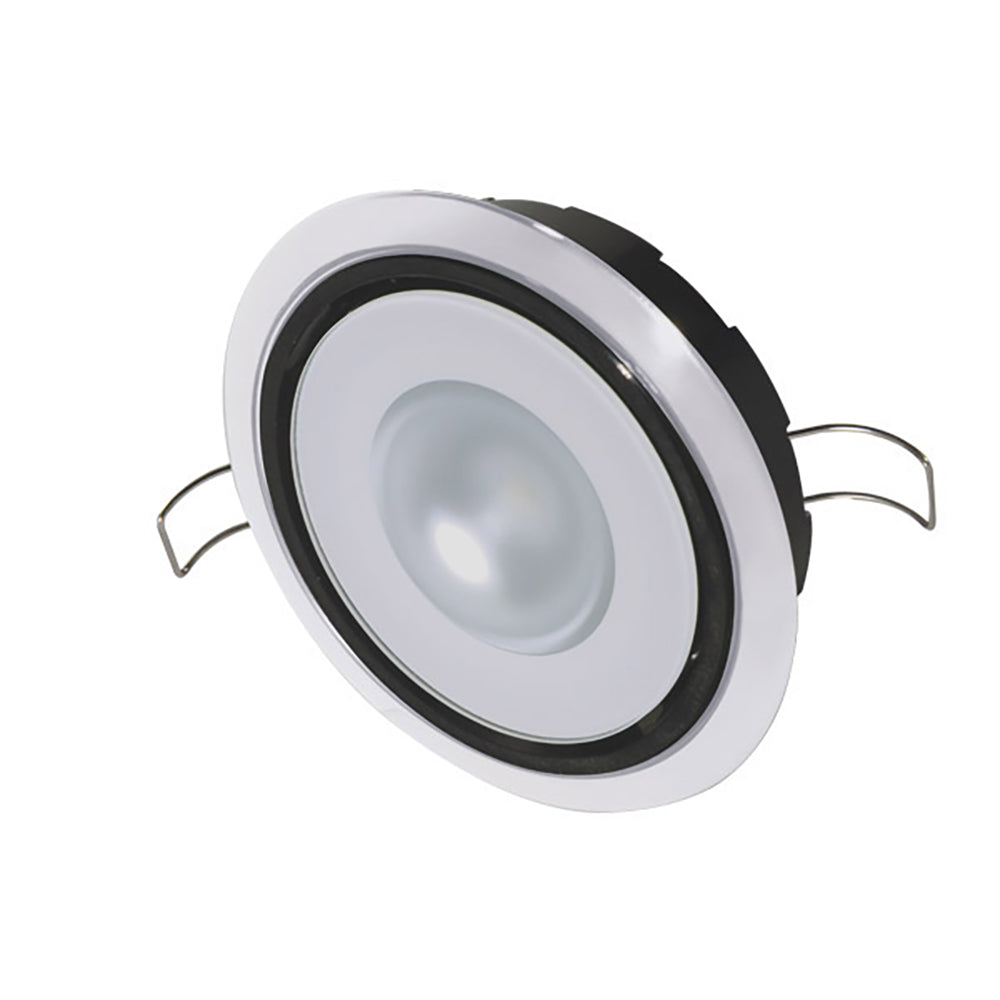 Lumitec Mirage Positionable Down Light  Spectrum RGBW Dimming  White Bezel 115127