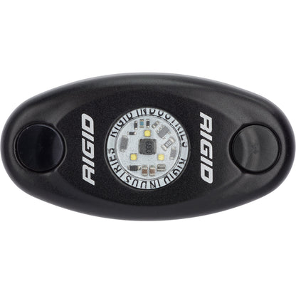 RIGID Industries ASeries Black Low Power LED Light  Single  Red 480043