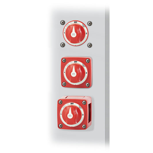 Blue Sea 6008 MSeries Battery Switch 3 Position  Red 6008
