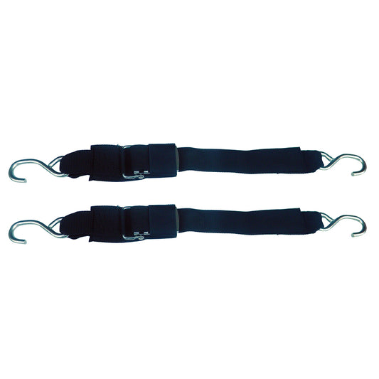 Rod Saver Stainless Steel Quick Release Transom TieDown  2 x 4  Pair SSQRTD4