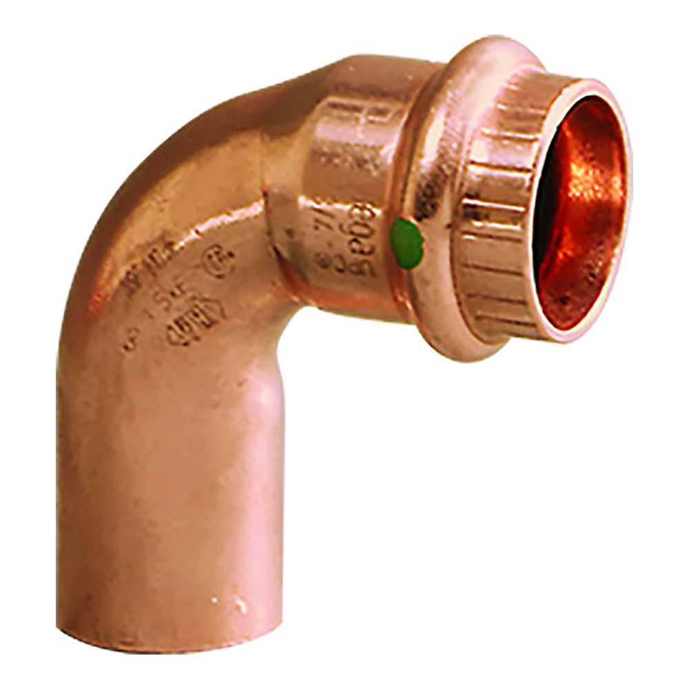 Viega ProPress 112  90 Copper Elbow  StreetPress Connection  Smart Connect Technology 77067