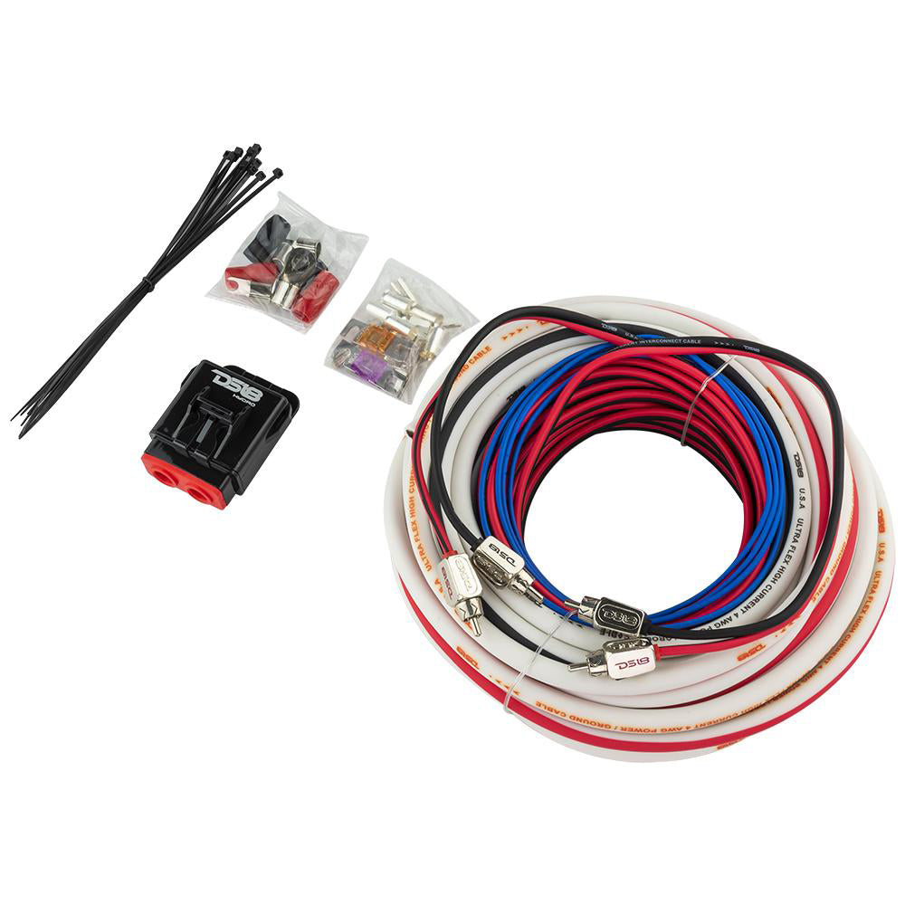 DS18 Hydro Power Amplifier Install Kit  4GA MOFCKIT4