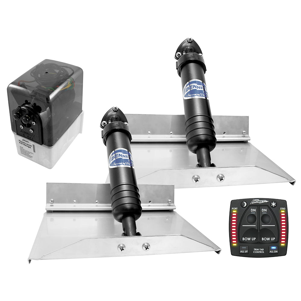 Bennett Marine 12x9 Hydraulic Trim Tab System wOne Box Indication 129OBI