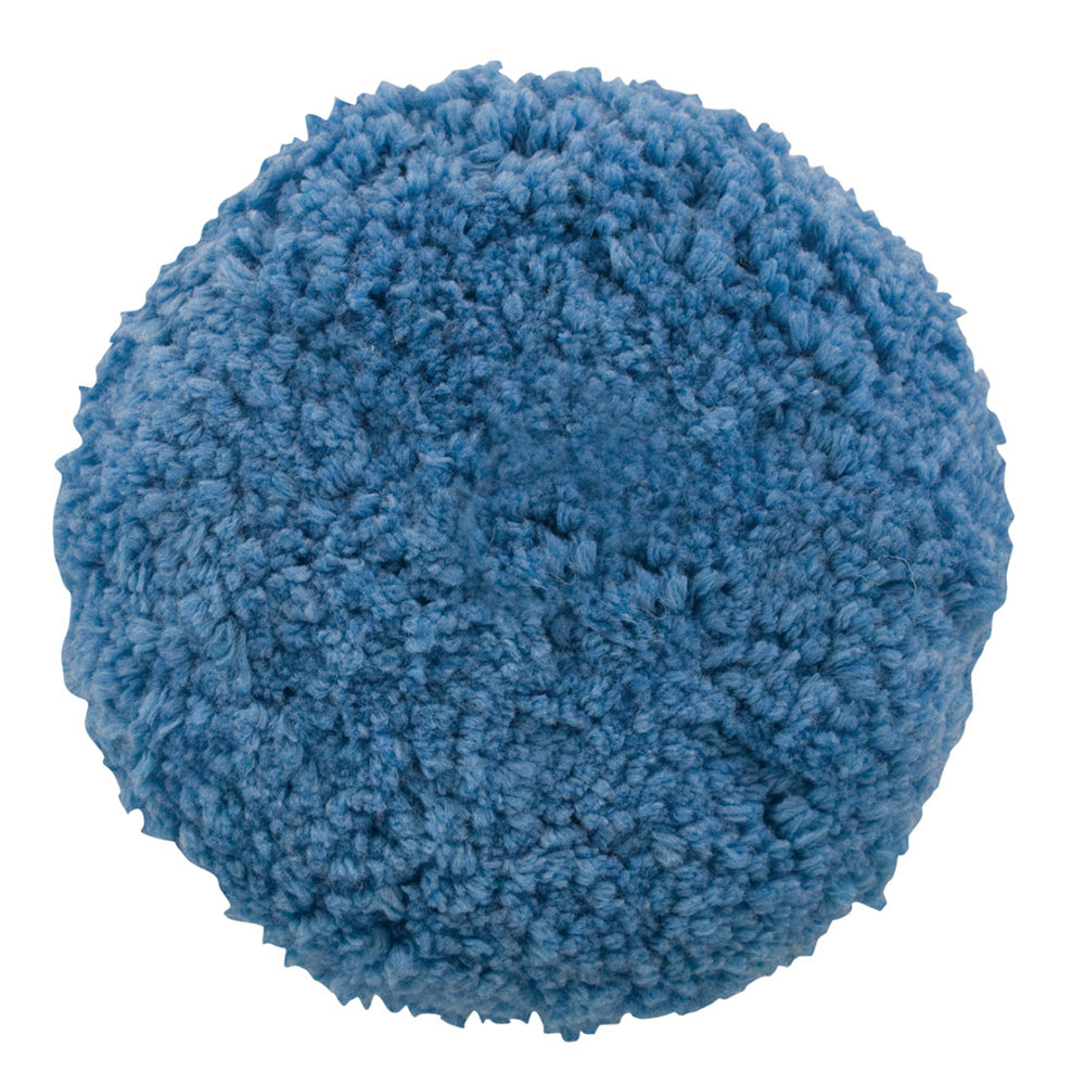 Presta Blue Blended Wool Medium Cutting Pad  9 ScrewOn Pad 890164