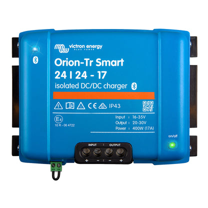 Victron OrionTR Smart Isolated DCDC Converter  24 VDC to 24 VDC  400W  17AMP ORI242440120