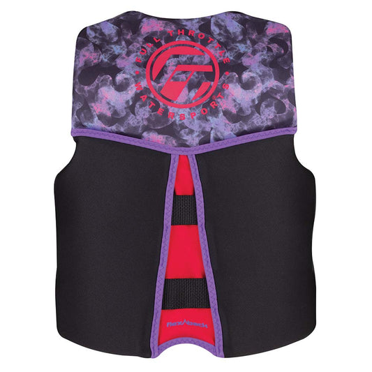 Full Throttle Youth RapidDry FlexBack Life Jacket  PinkBlack 14250010500222