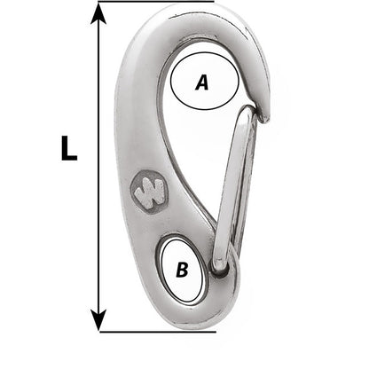 Wichard Safety Snap Hook  50mm 2480W