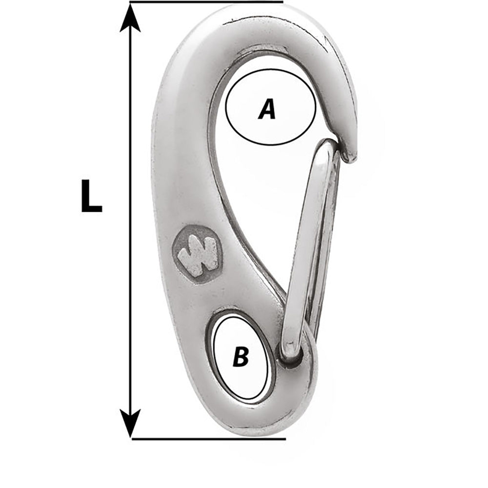 Wichard Safety Snap Hook  75mm 2481W