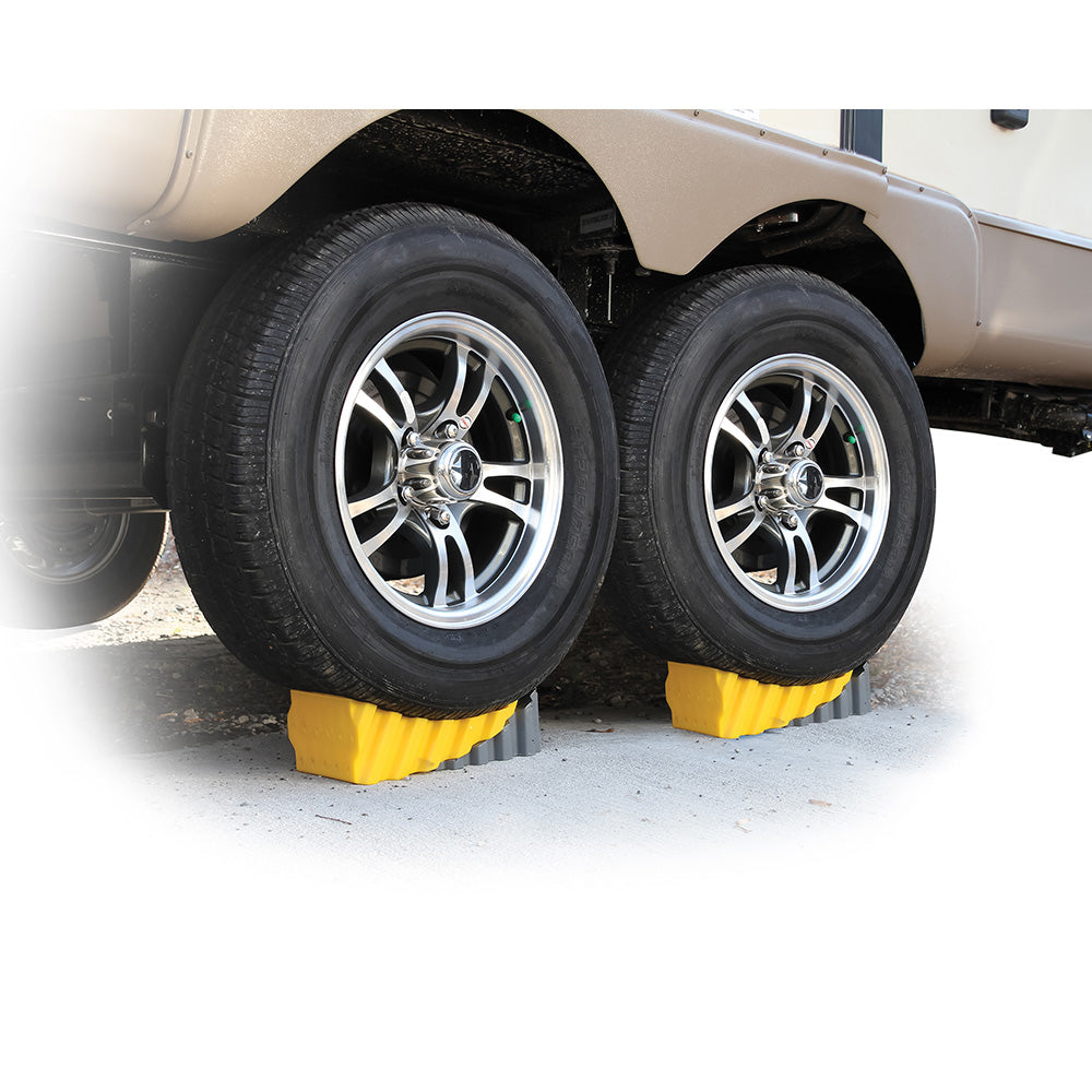 Camco Curved Leveler  Wheel Chock 44423