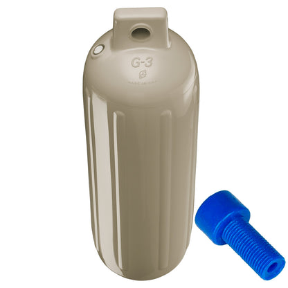 Polyform G3 Twin Eye Fender 55 x 19  Sand wAdapter G3 SAND WAIR ADAPTER