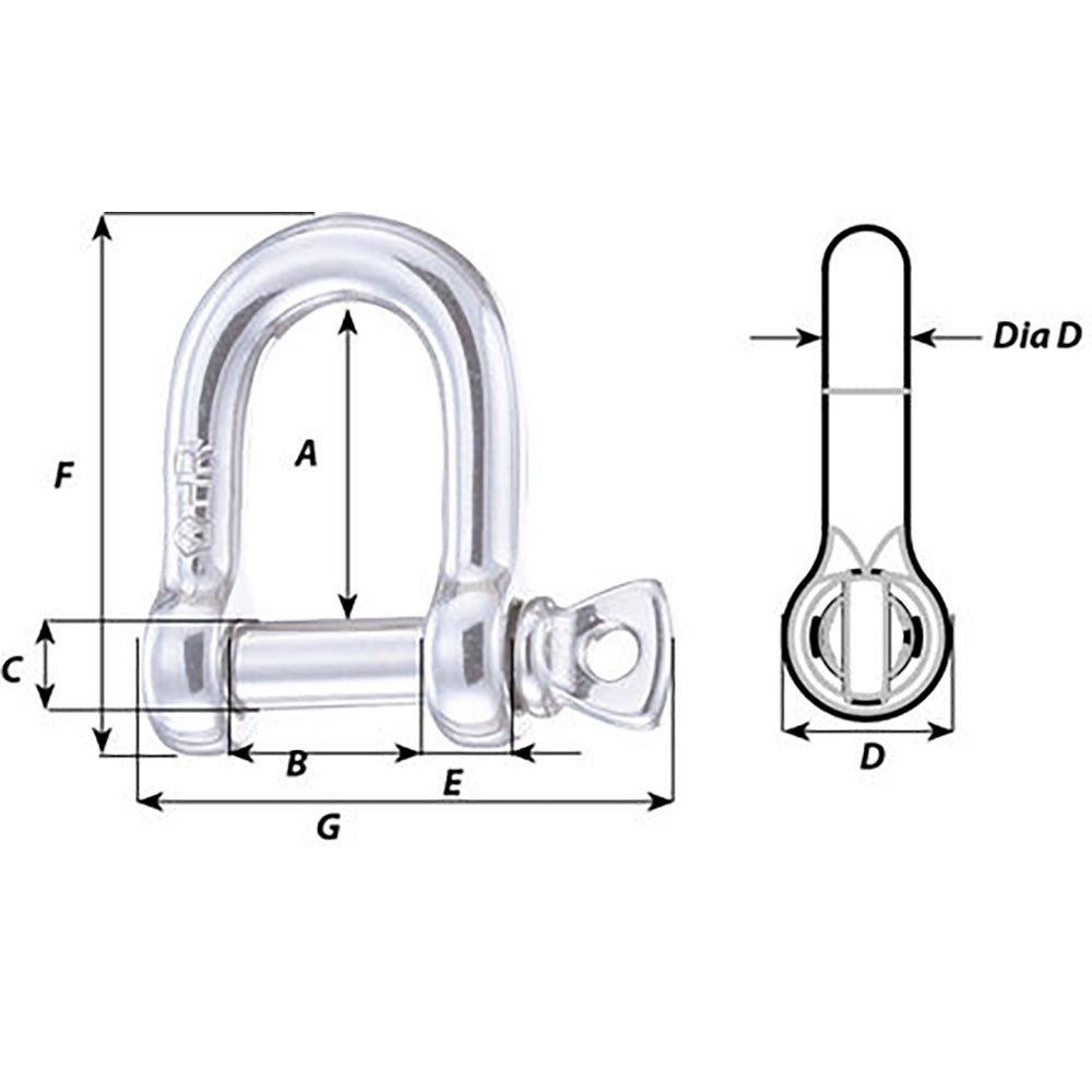 Wichard HR D Shackle  Diameter 1564 11203W