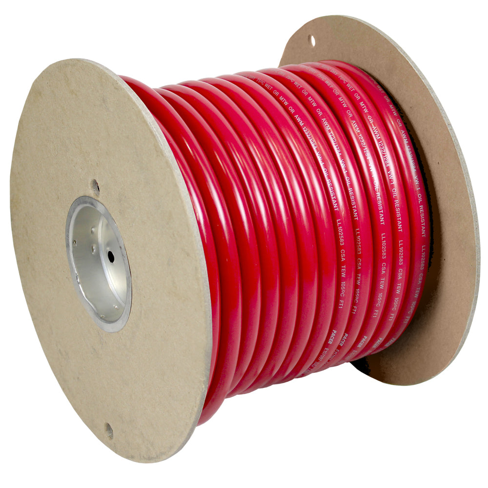 Pacer Red 2 AWG Battery Cable  100  WUL2RD100