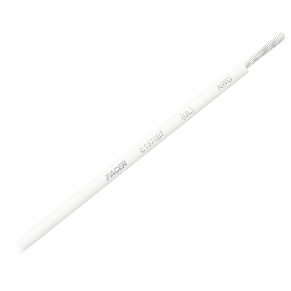 Pacer White 8 AWG Primary Wire  25  WUL8WH25